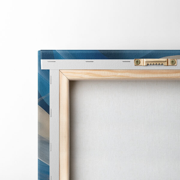 Blauwe en witte golvende lijnen Blauwe en witte golvende lijnen