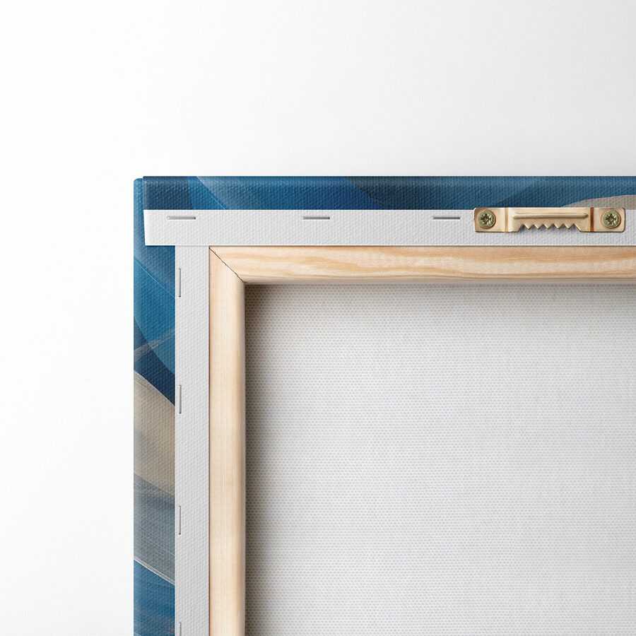 Blauwe en witte golvende lijnen Blauwe en witte golvende lijnen