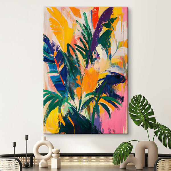 Canvas Schilderijen Schilderij van kleurrijke bladeren (Artikelnummer: s40264) Canvas Schilderijen Canvas Schilderijen Schilderij van kleurrijke bladeren (Artikelnummer: s40264)