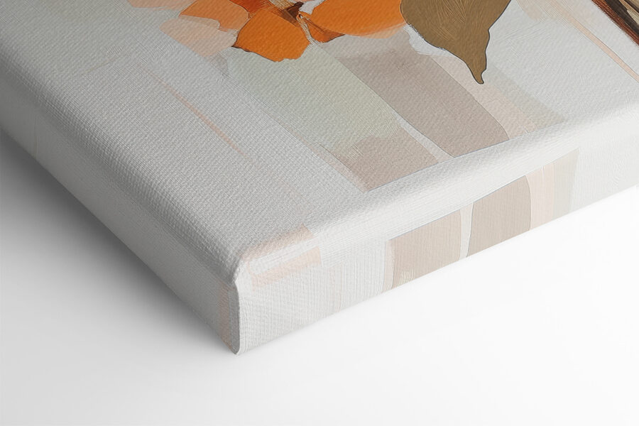 Schilderij van een boeket bloemen Schilderij van een boeket bloemen