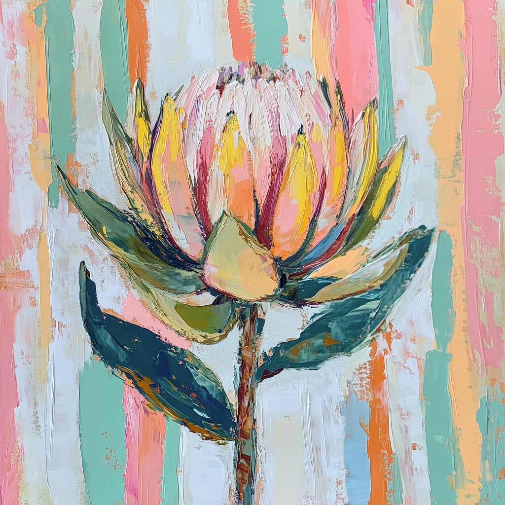Painting of a flower Painting of a flower