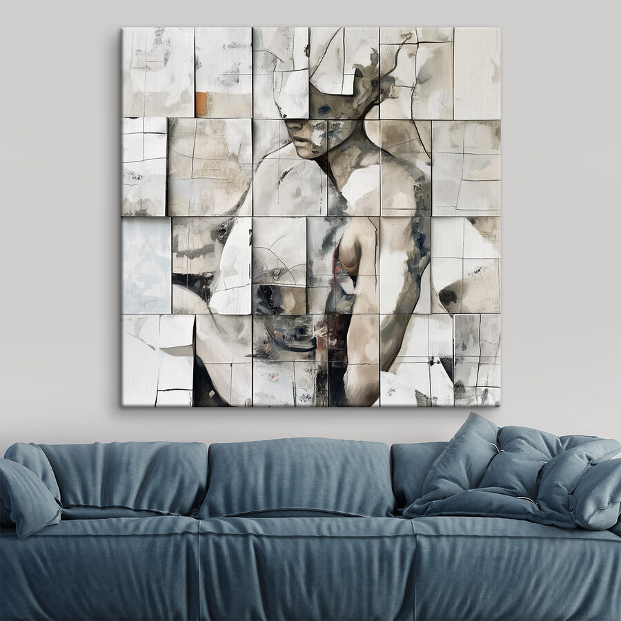 Schilderij van een vrouw