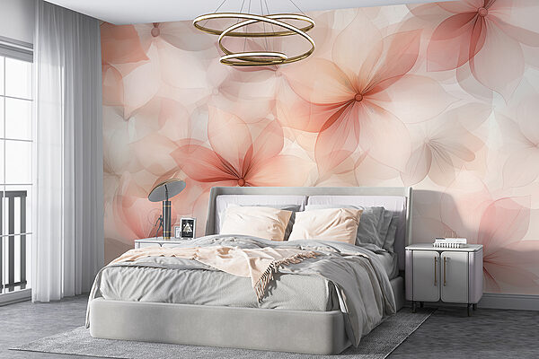 Group of flowers on a white background