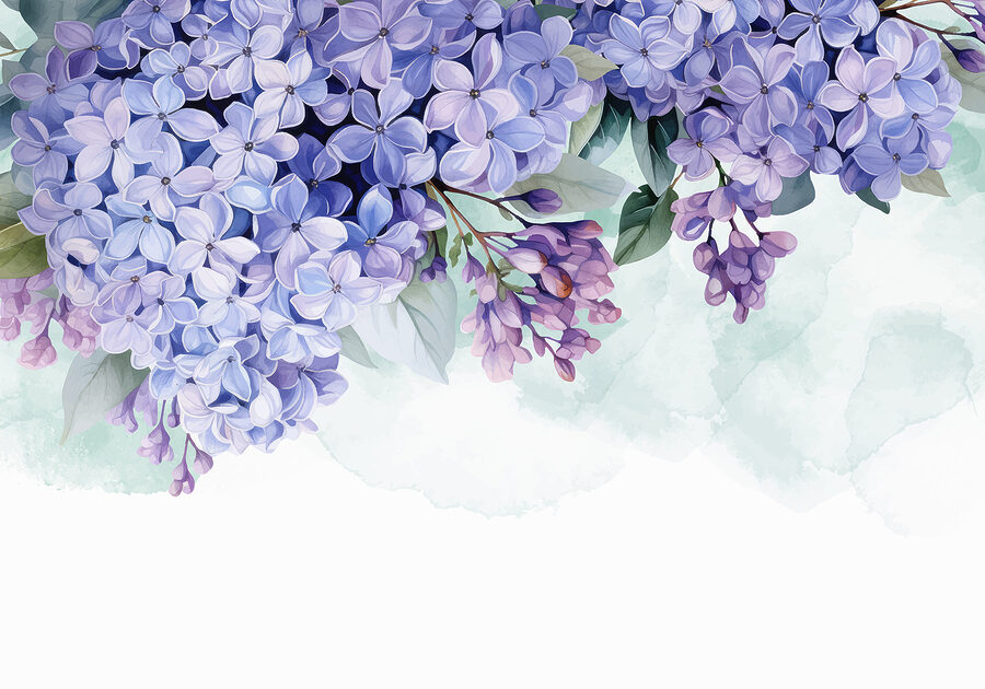 Bos paarse bloemen