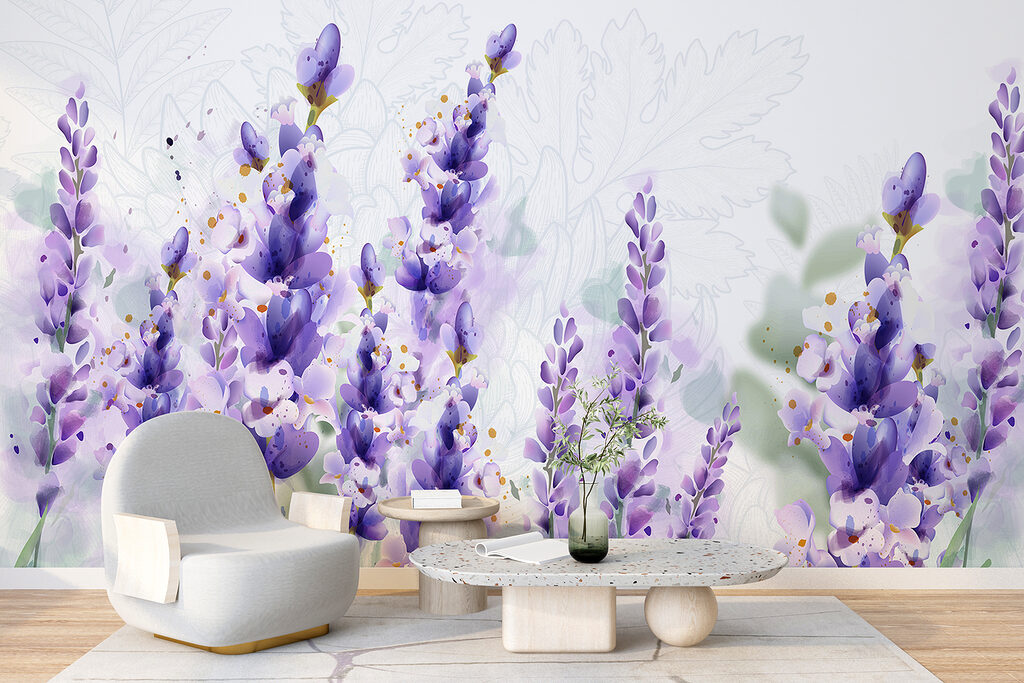 Group of purple flowers Group of purple flowers