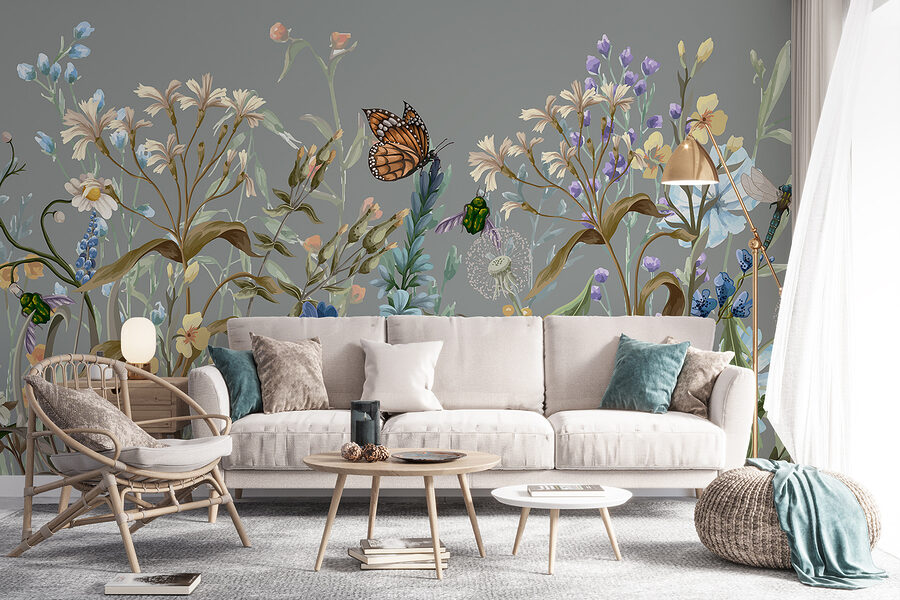 Vlinder op een bloem