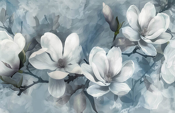 Groep witte bloemen Groep witte bloemen