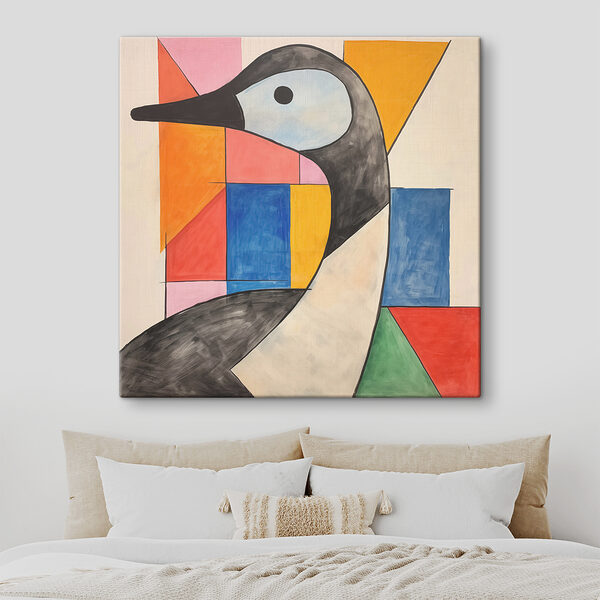Schilderij van een vogel Schilderij van een vogel