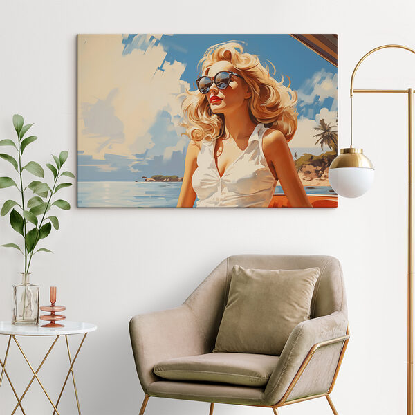 Vrouw met zonnebril en witte jurk Vrouw met zonnebril en witte jurk