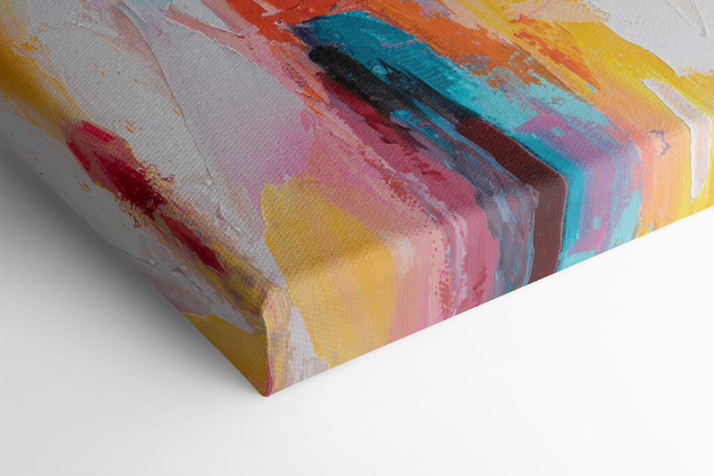 Painting of a woman with her hand on her shoulder Painting of a woman with her hand on her shoulder