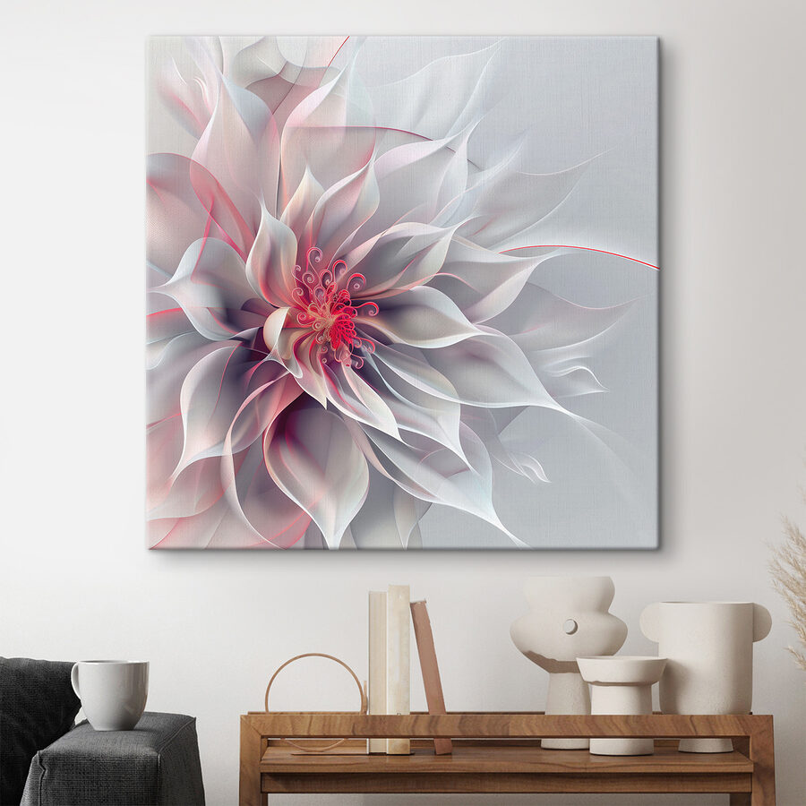 Witte en roze bloem