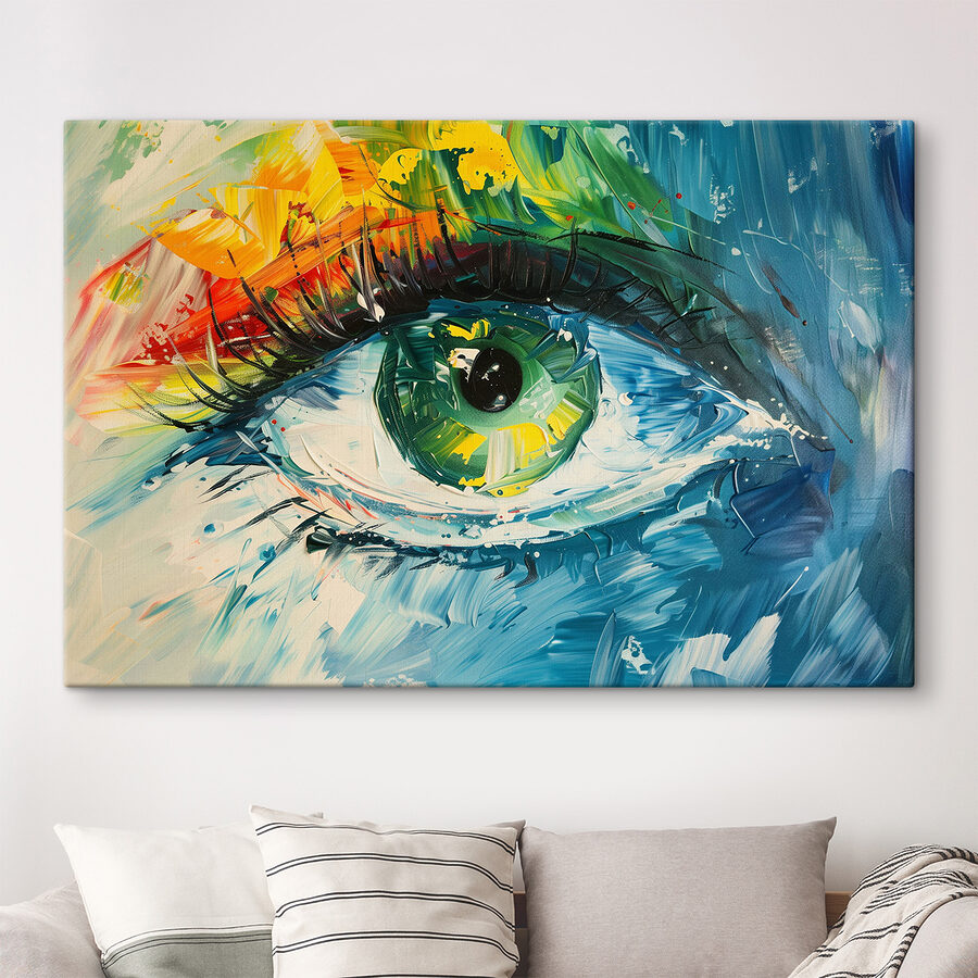 Schilderij van een oog