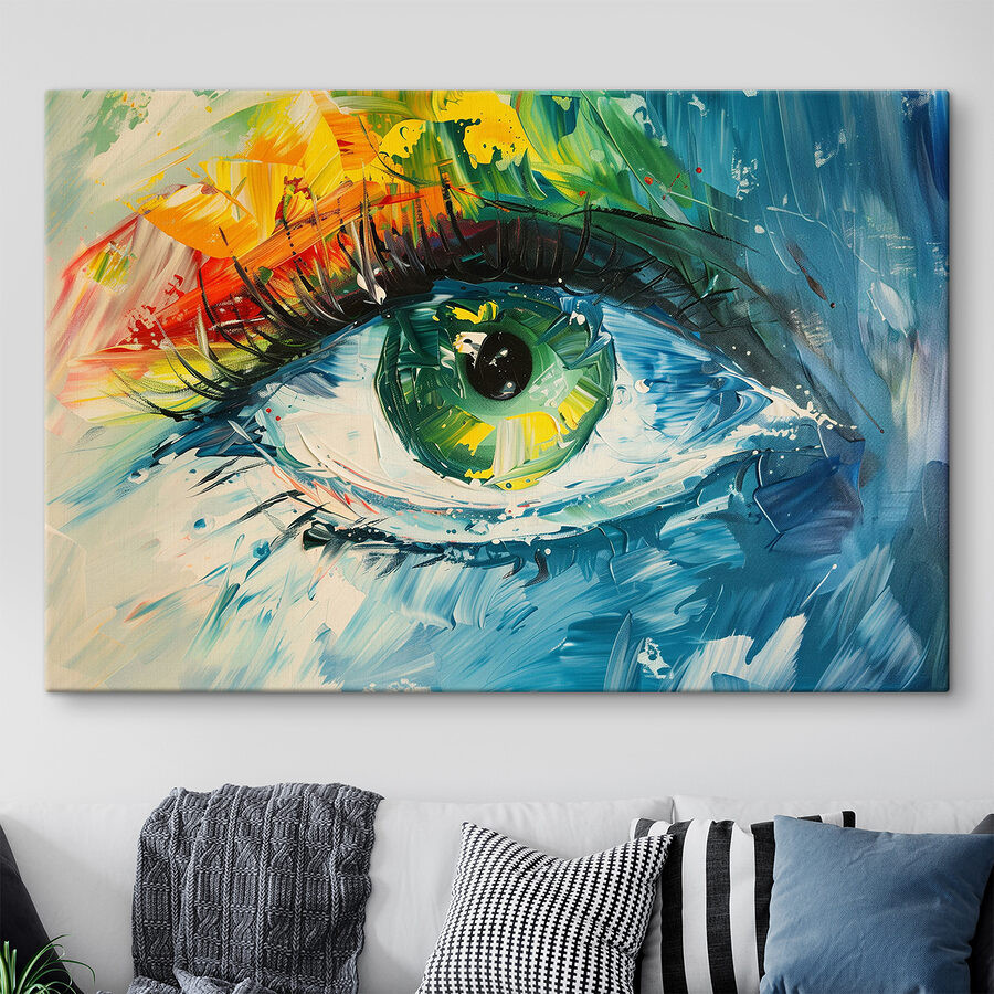 Schilderij van een oog
