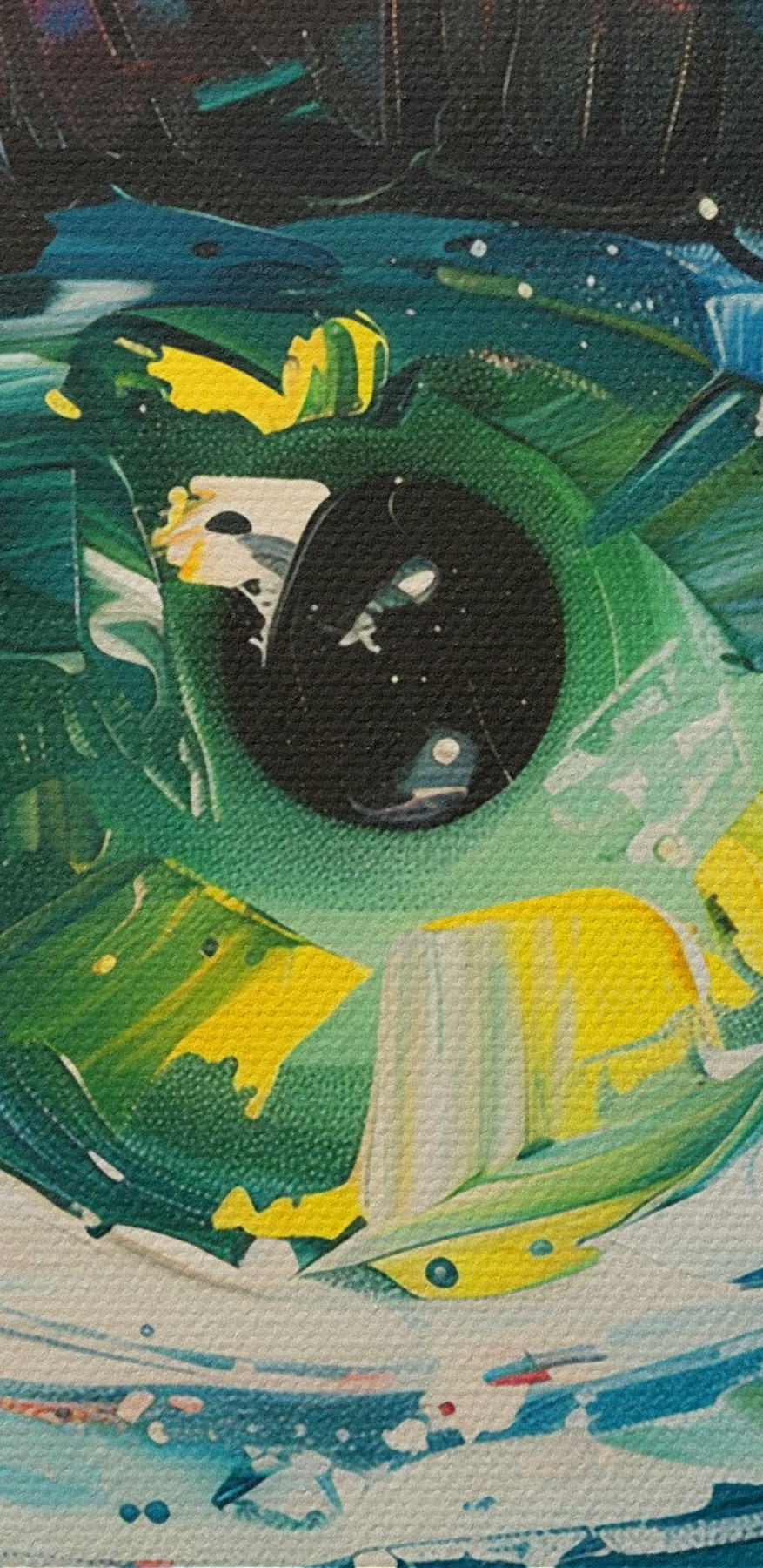 Schilderij van een oog