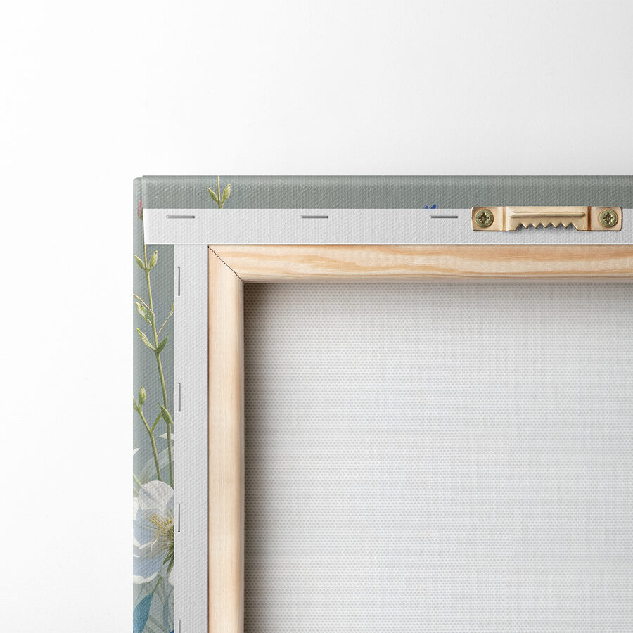 Canvas Schilderijen Groep bloemen en bladeren - Afbeelding 5