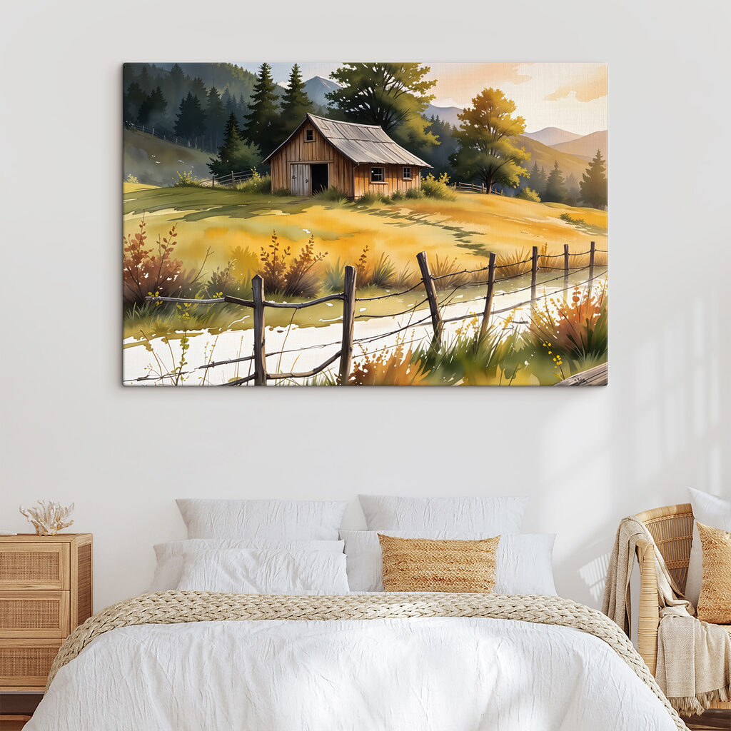 House in a field House in a field