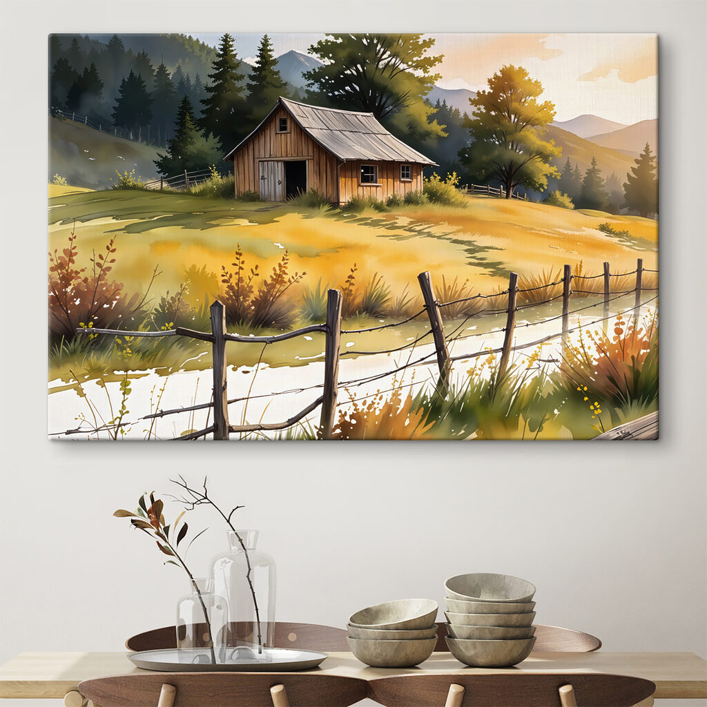 House in a field House in a field