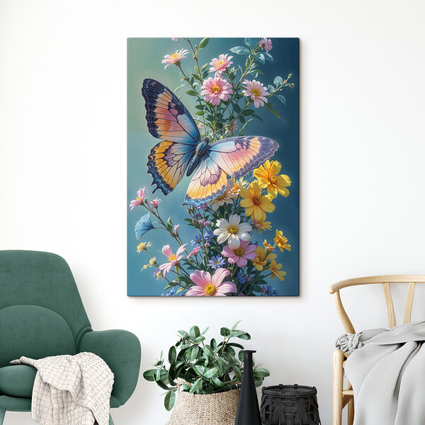 Vlinder op een bloem Vlinder op een bloem