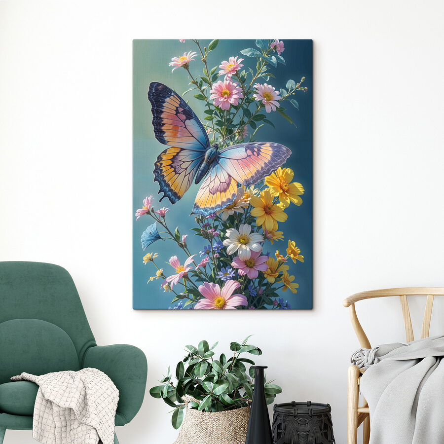 Vlinder op een bloem
