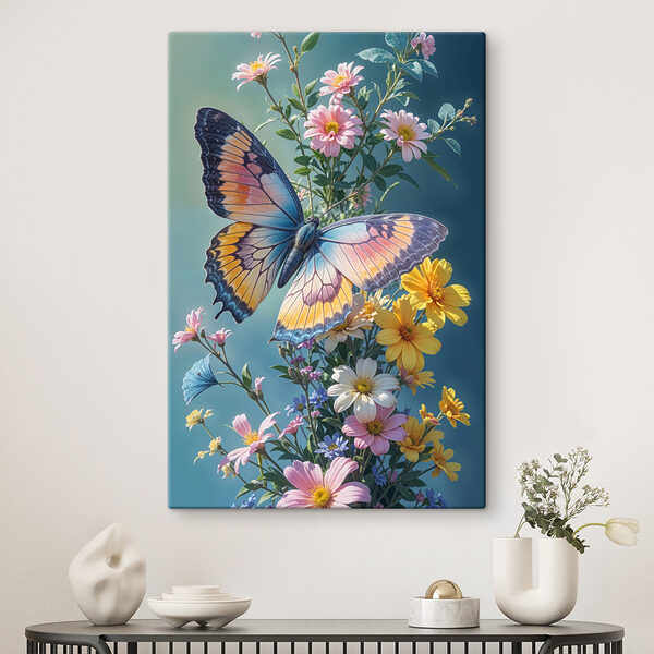 Vlinder op een bloem Vlinder op een bloem