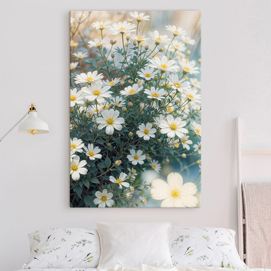 Groep witte bloemen
