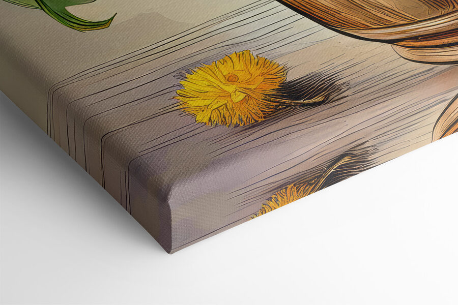 Gele bloemen in een vaas