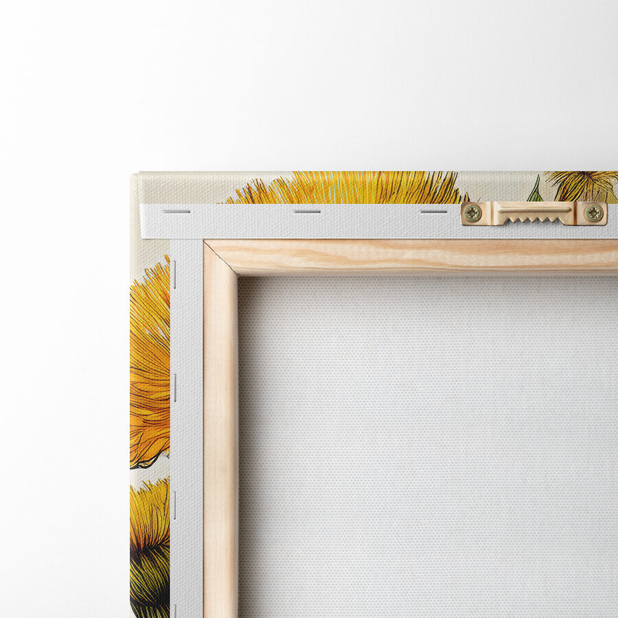 Gele bloemen in een vaas