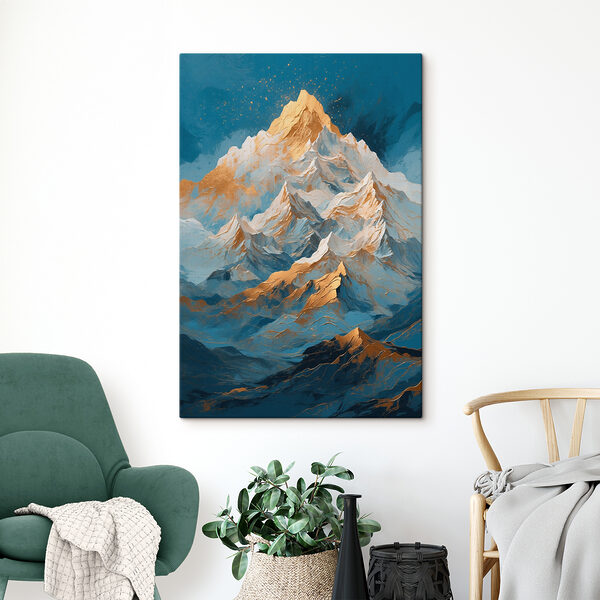 Sun-kissed Peaks Touching Sky