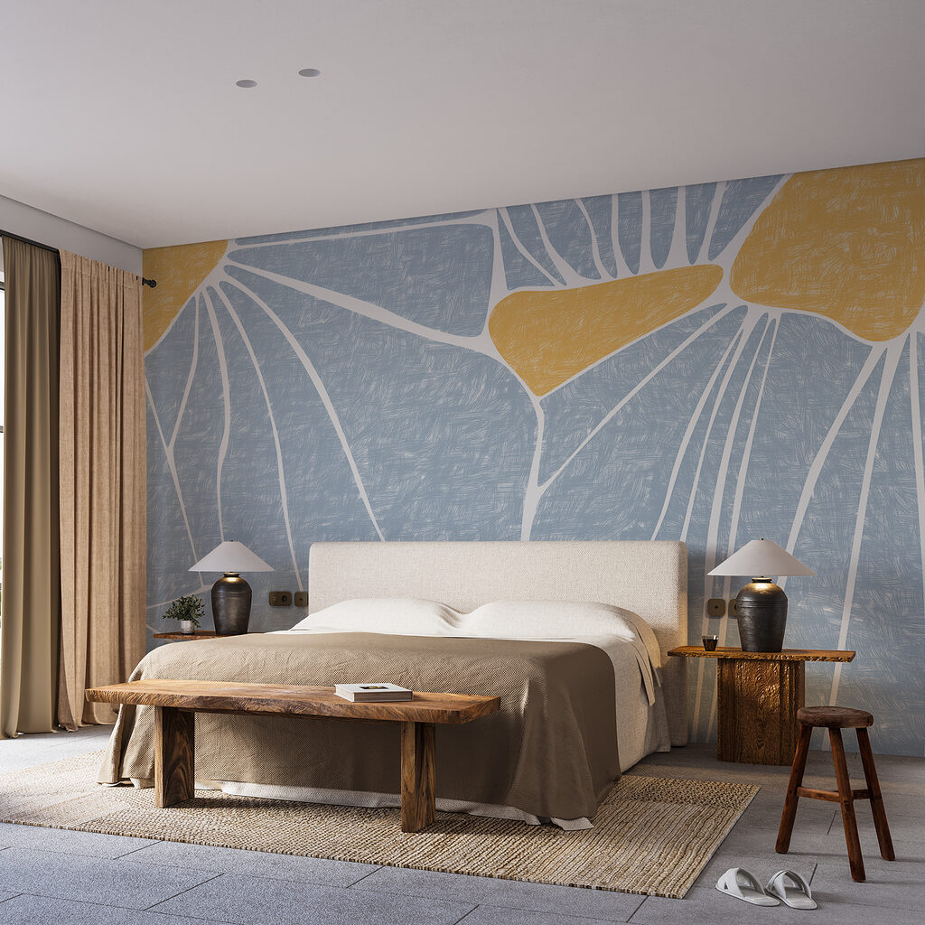 Blue and yellow pattern Blue and yellow pattern