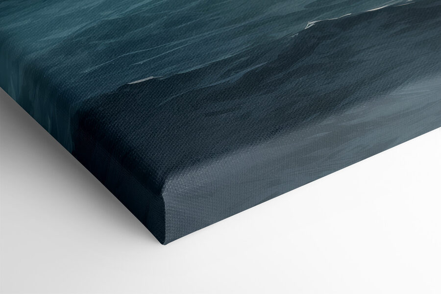 Canvas Schilderijen Groot wateroppervlak met golven - Afbeelding 4