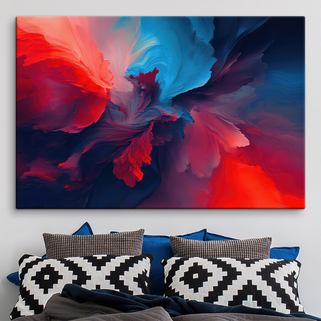 Colorful paint splashes