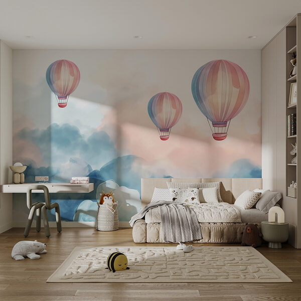 Group of hot air balloons in the sky Group of hot air balloons in the sky