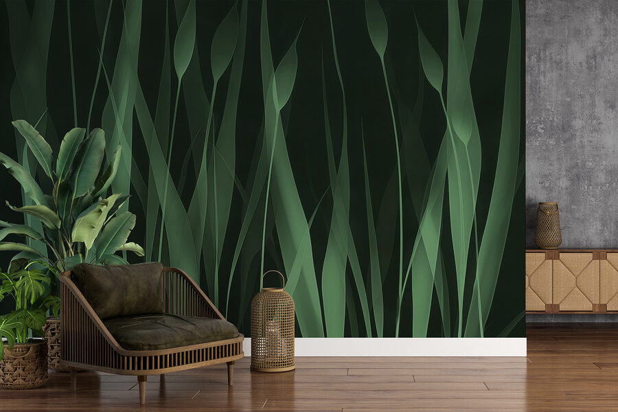 Groen gras met zwarte achtergrond Groen gras met zwarte achtergrond