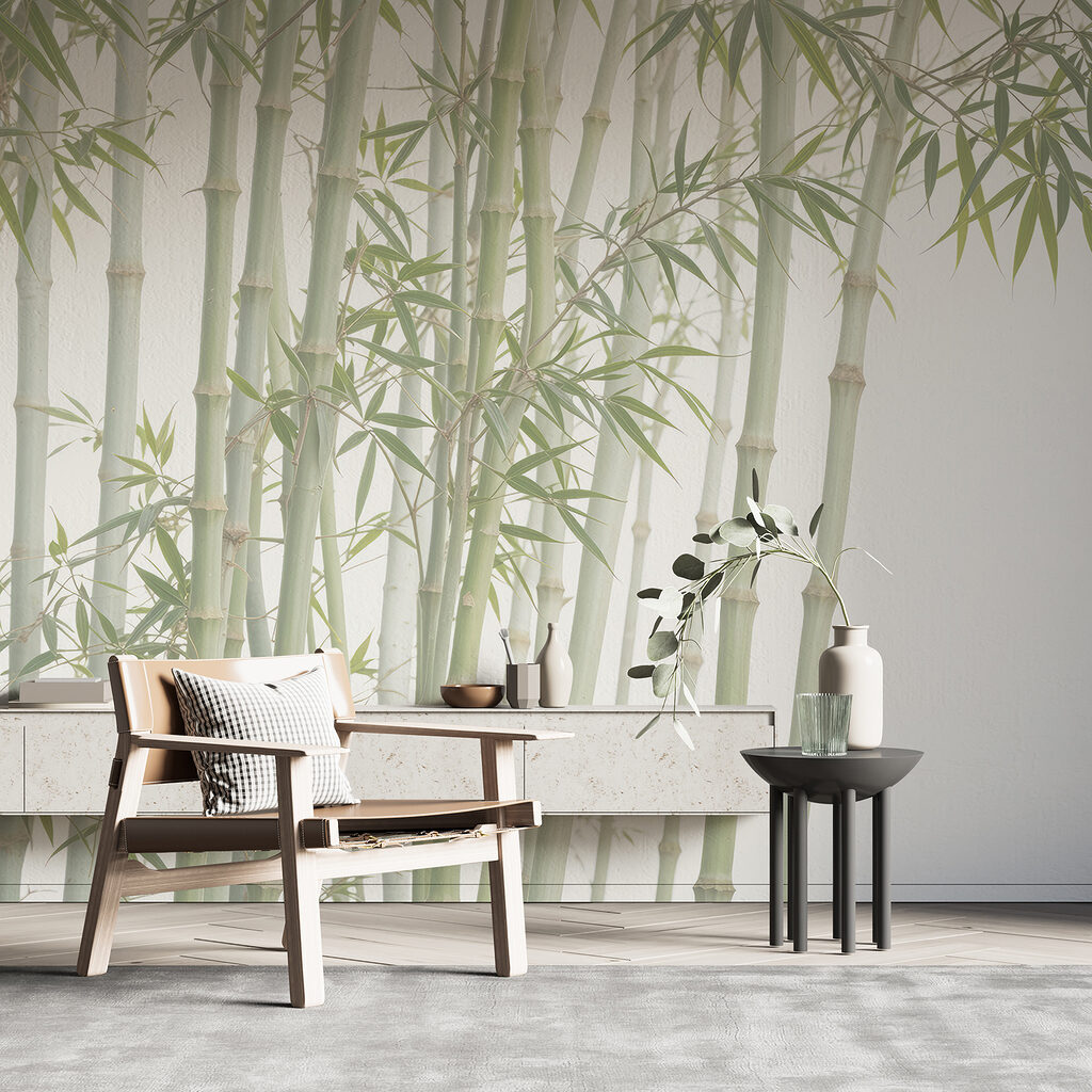 Group of bamboo stems