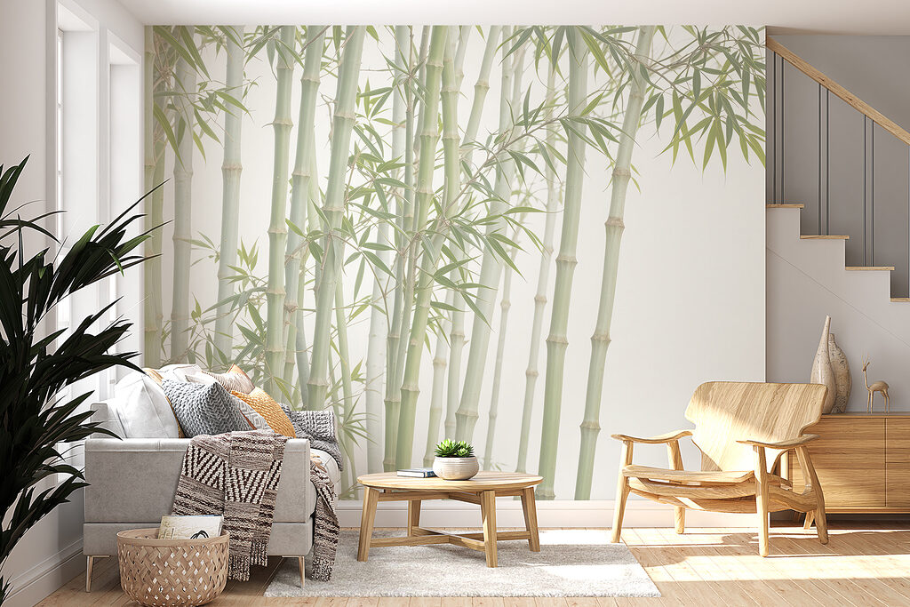 Group of bamboo stems
