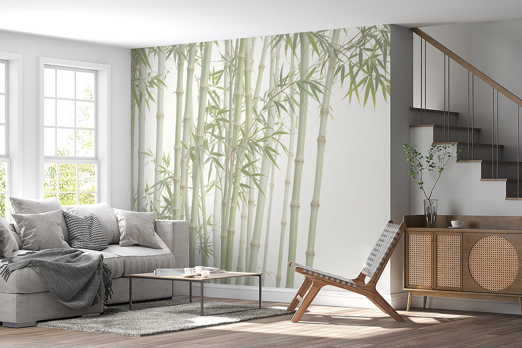 Group of bamboo stems