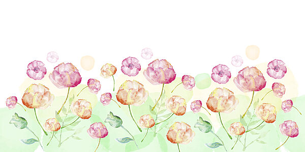 Aquarel van bloemen Aquarel van bloemen