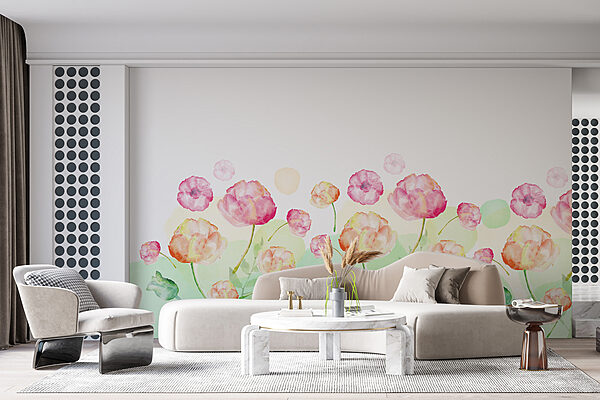 Aquarel van bloemen Aquarel van bloemen