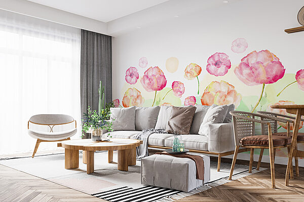 Aquarel van bloemen Aquarel van bloemen