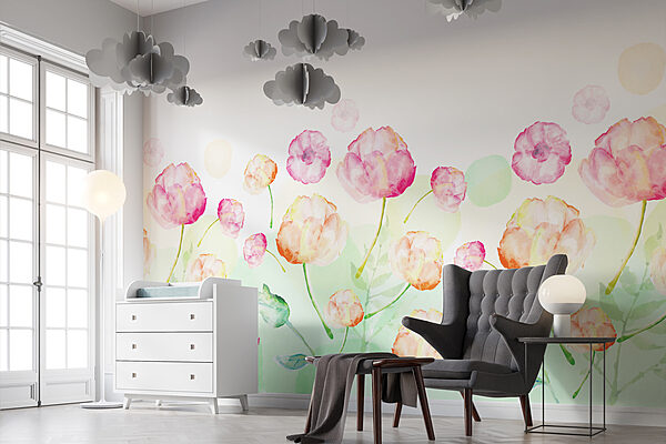 Aquarel van bloemen Aquarel van bloemen