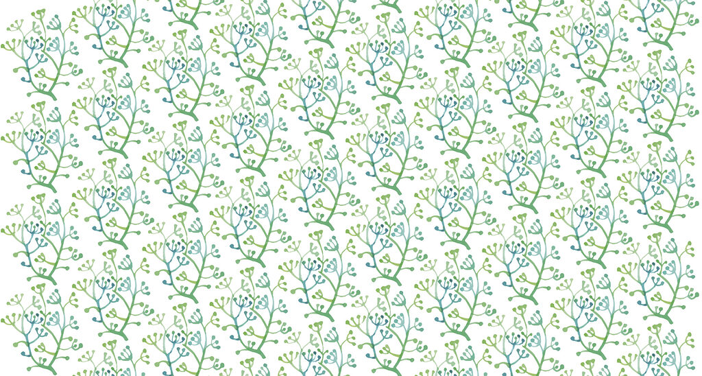 Patroon van groene en blauwe takken Patroon van groene en blauwe takken