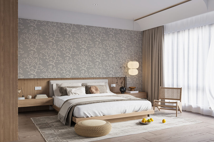 Patroon van witte bloemen