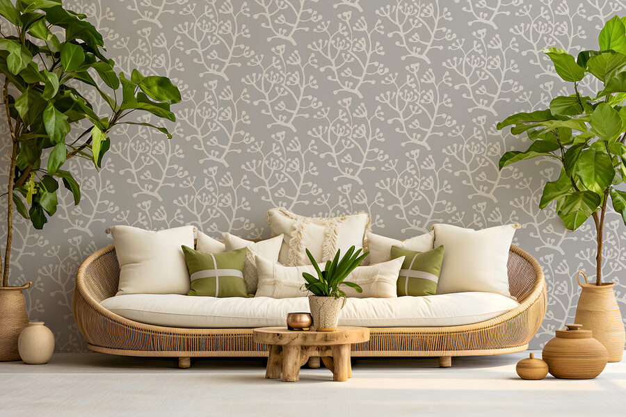 Patroon van witte bloemen