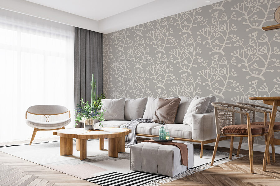 Patroon van witte bloemen