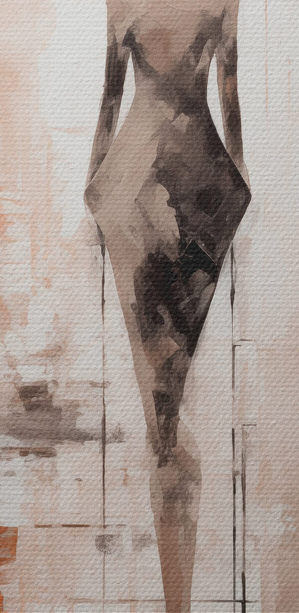 Schilderij van een vrouw in een kamer Schilderij van een vrouw in een kamer