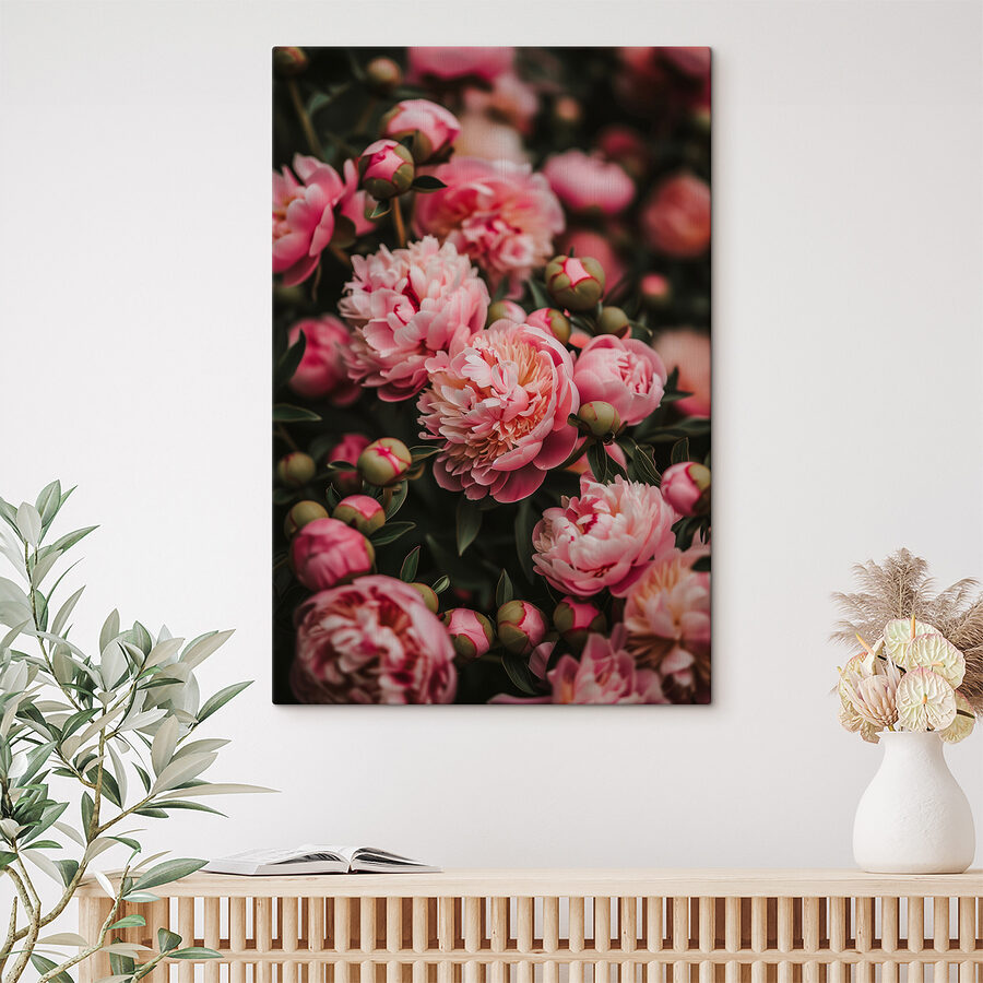 Groep roze bloemen Groep roze bloemen