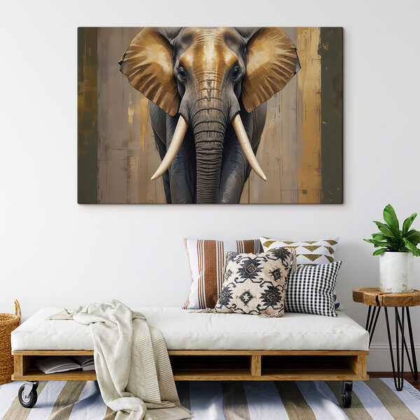 Een olifant met grote oren Een olifant met grote oren