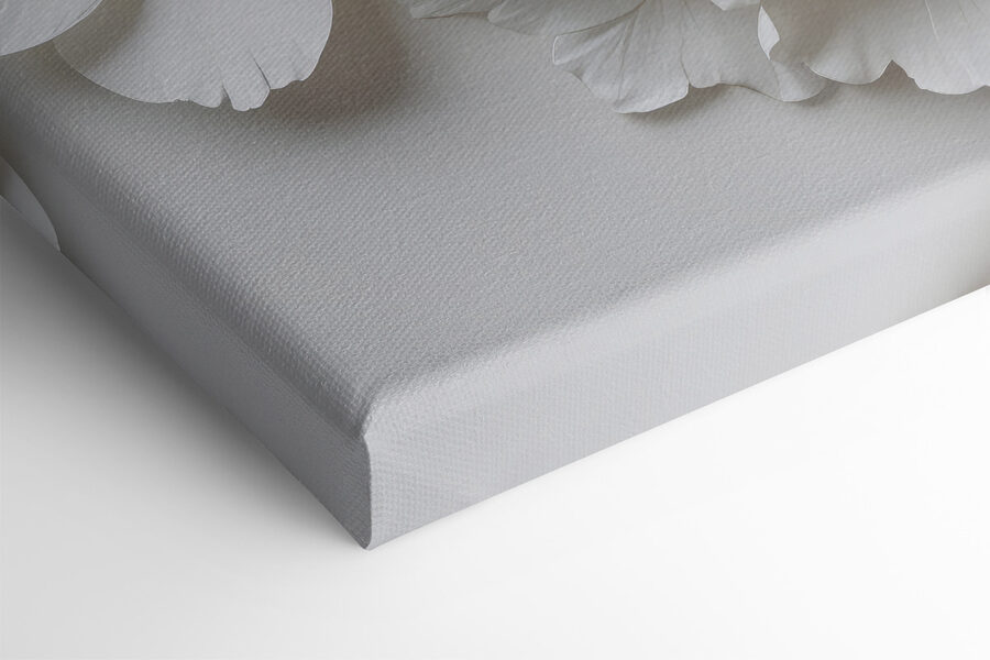 Canvas Schilderijen Groep witte bloemen - Afbeelding 3