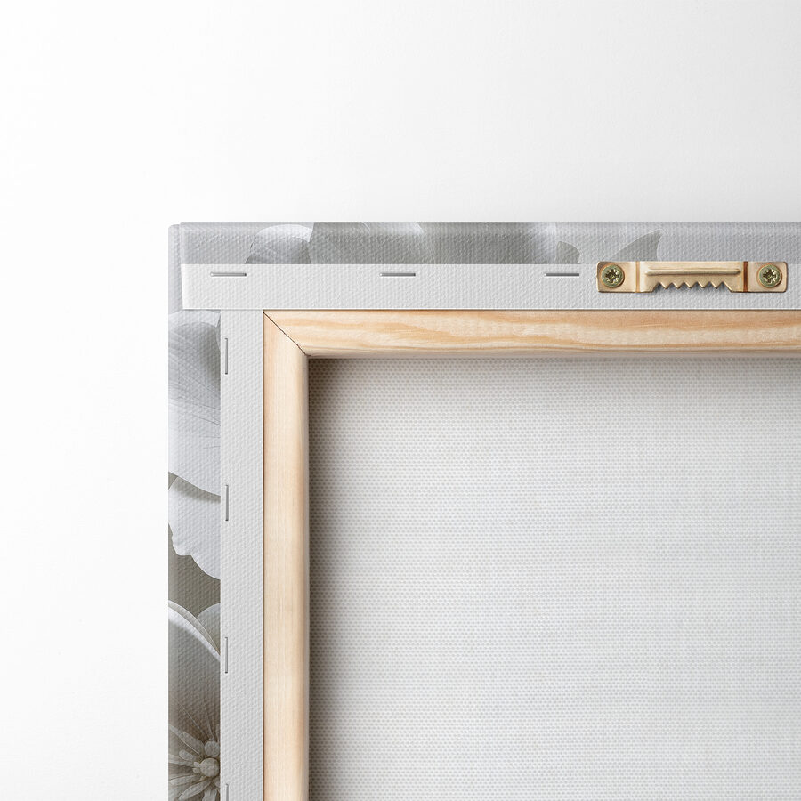 Canvas Schilderijen Groep witte bloemen - Afbeelding 5