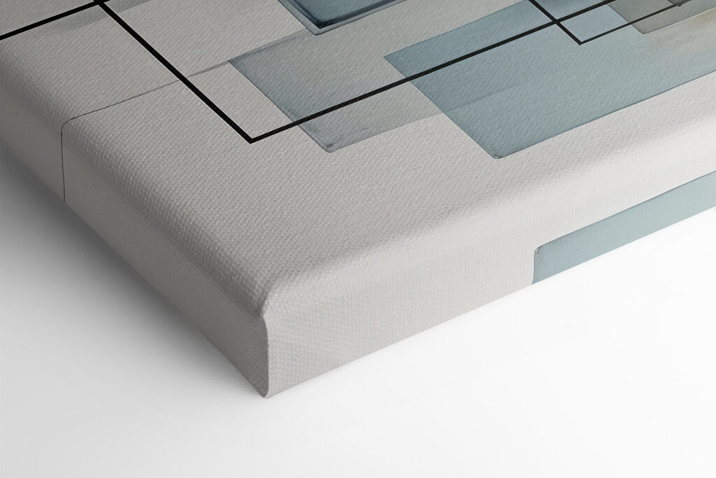 Painting of squares and lines